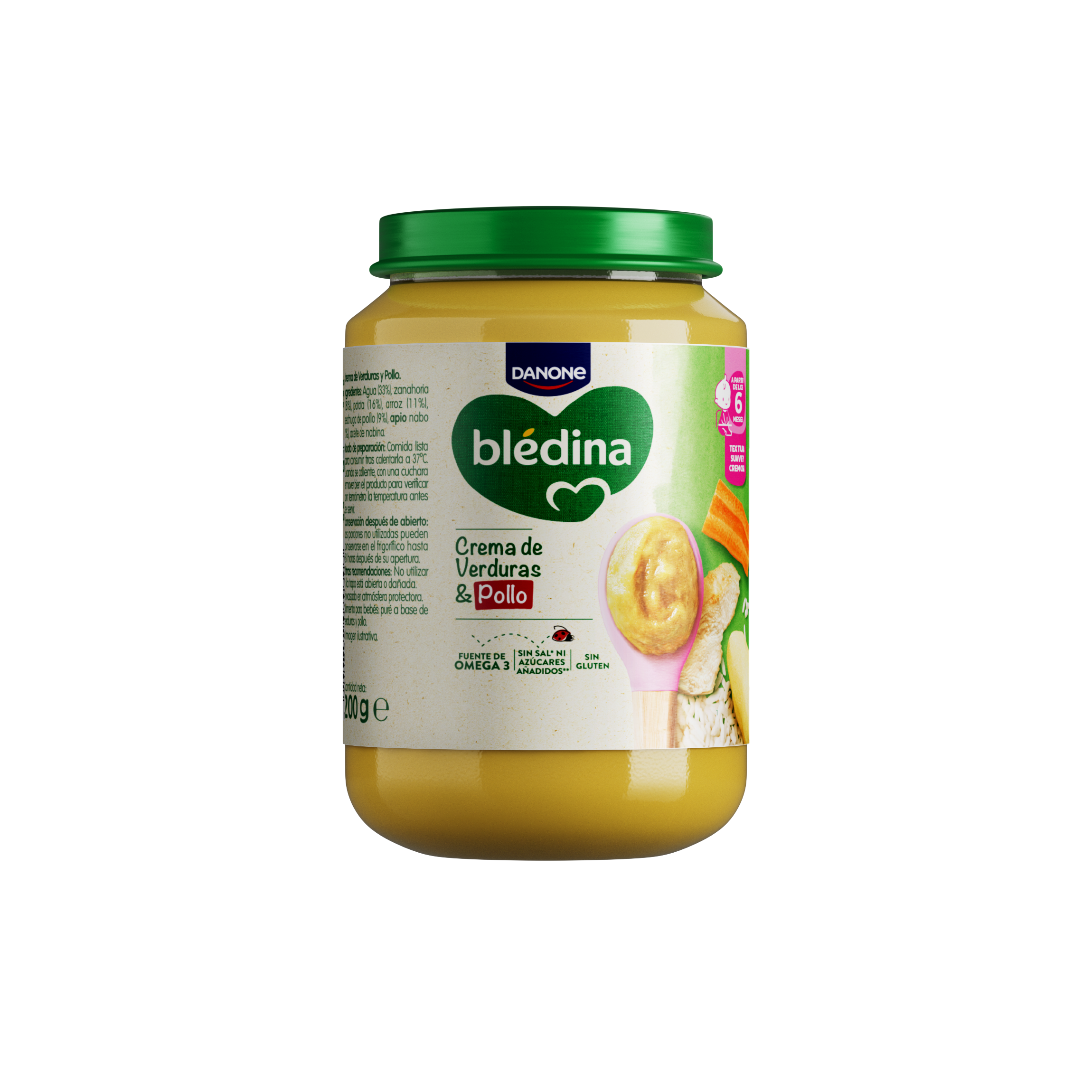 Crema de Verduras y Pollo