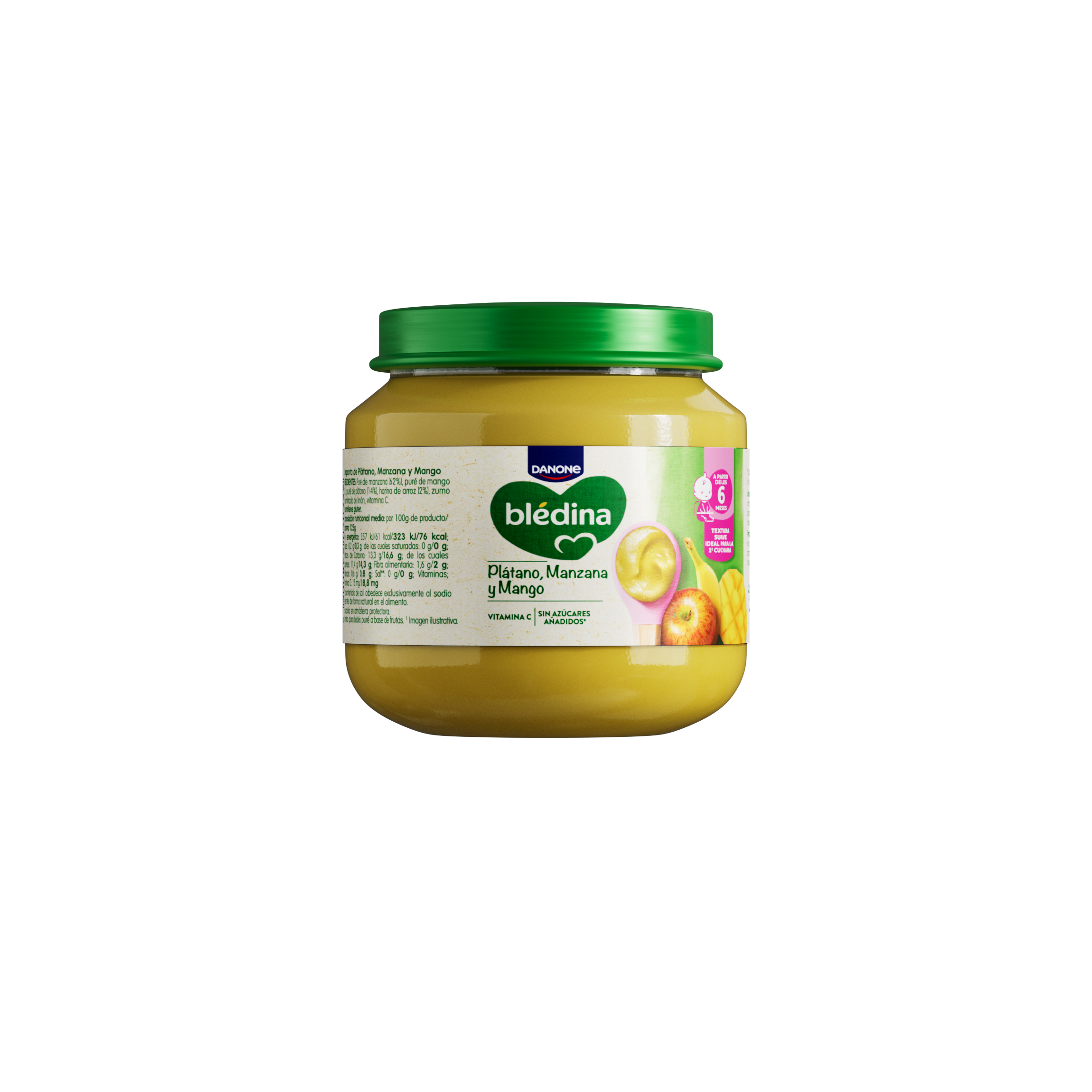 Tarrito de Plátano, Manzana y Mango