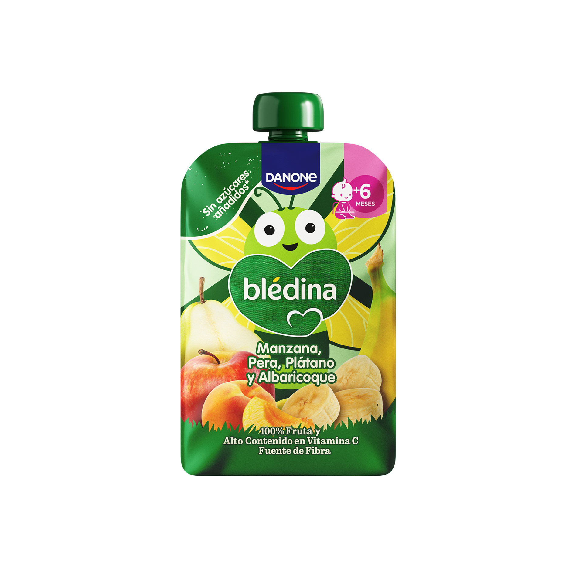 Bolsita de Manzana, Pera, Plátano y Albaricoque