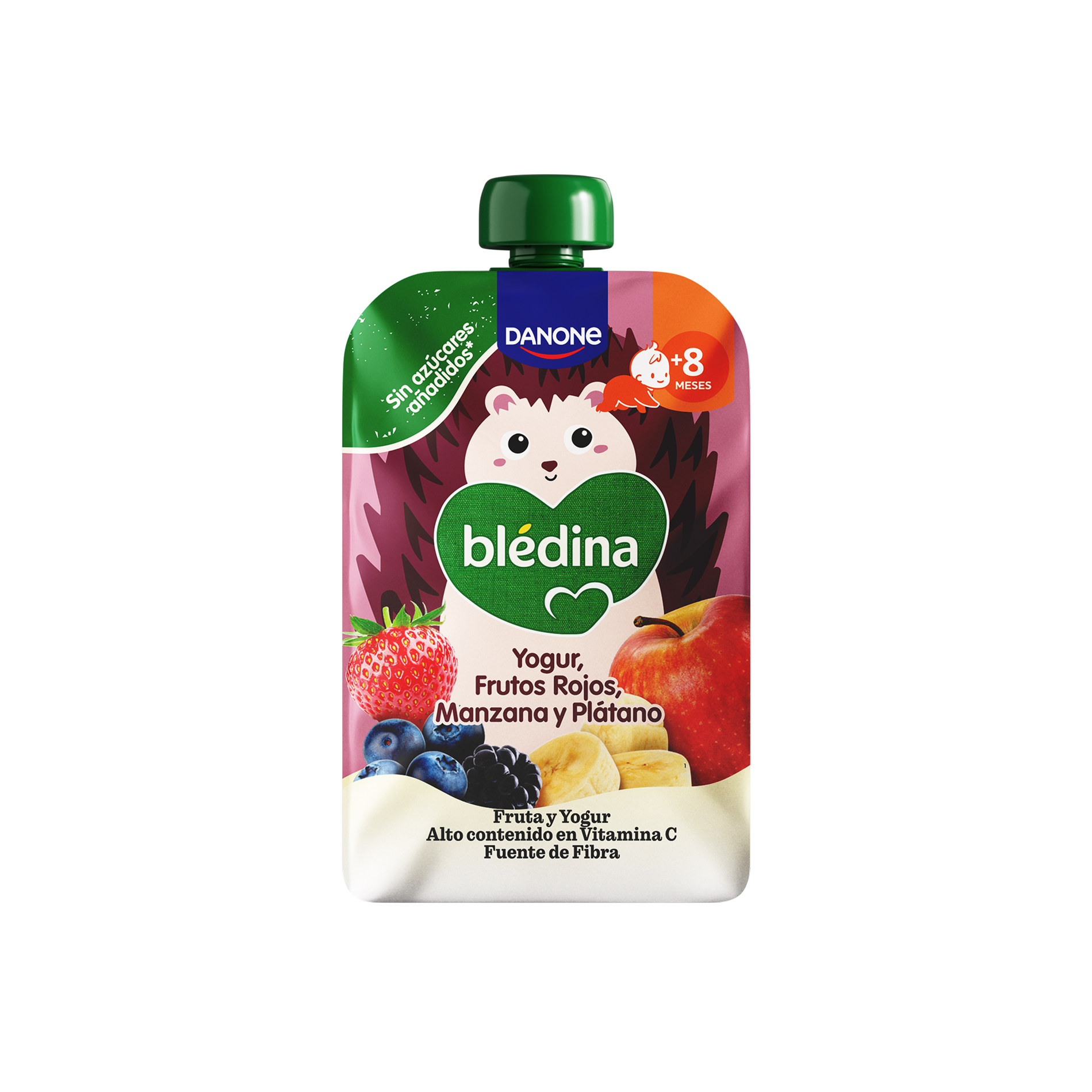 Bolsita de Yogur, Frutos Rojos, Manzana y Plátano